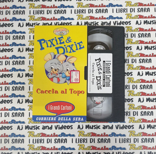 Vhs cartonata pixie dixie - vhs,