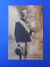 Cartolina Savoia Vittorio Emanuele III Primo Soldato d'Italia Nunes Vais NV