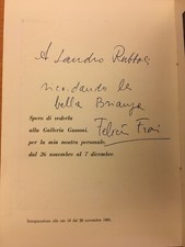 Brochure autografa di Felicita Frai