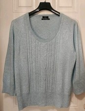 Maglione F&F blu chiaro marna