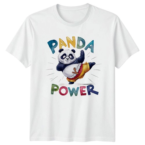 Maglietta panda power arti - panda,
