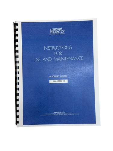 Manuale smerigliatrice albero