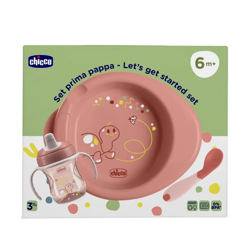 Chicco set prima pappa - chicco, 6m+