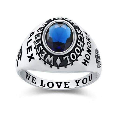 Anello uomo taglio ovale gemma - uomo,