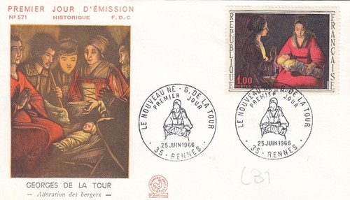 1966 fdc francia - fdc,