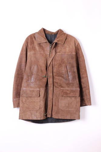 Vintage fireman leather jacket - vintage,