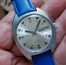 SLAVA OROLOGIO AUTOMATICO MECCANICO  FUNZIONANTE DIAMETRO 38 MM,ANSA 18 MM