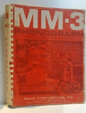 MM-3 ROWE AMI JUKE BOX SERVICE MANUAL 