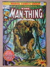 marvel  the MAN-THING  n. 1 Jan 1974  first solo 2nd Howard the Duck  NM