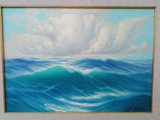 Quadro Mareggiata di Guglielmo Welters - Olio su tela 70X50