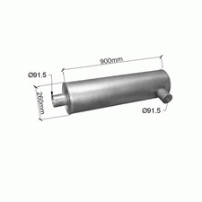 RENAULT MIDLINER 6.2 150-175-180-205-209cV 1992-1999 Silencieux