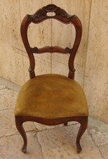 ARREDAMENTI D'EPOCA_DECORATIVA SEDIA IMBOTTITA_DA RESTAURARE_UTILE PER VARI USI