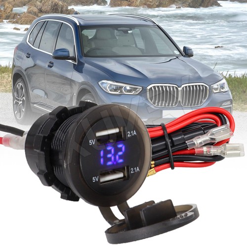 Caricabatteria auto doppio - , usb