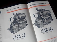 LOMBARDINI MOTORI MARINI SERIE 3000 LDAM MOTOREN MOTORE 1964 BROCHURE