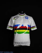 Santini cycling jersey world champion MTB size S #0136