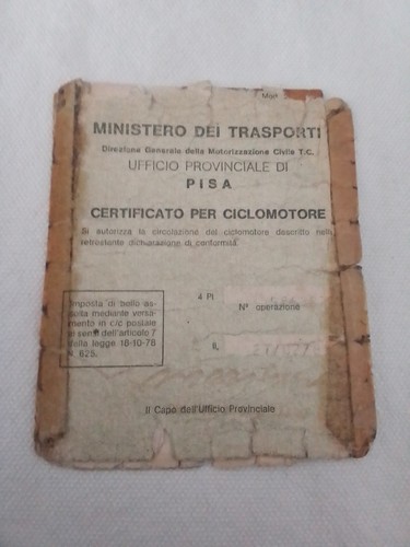 Libretto originale piaggio - originale,