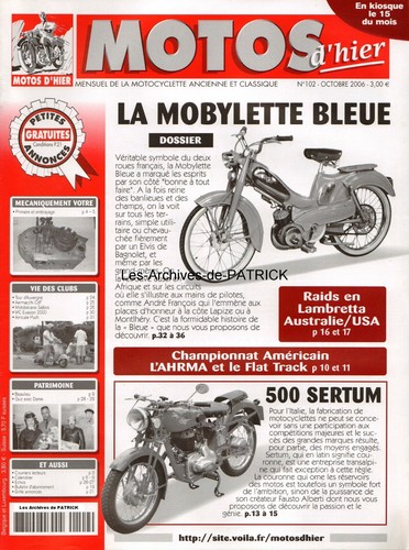 Motos hier 102 mobylette - 102, av