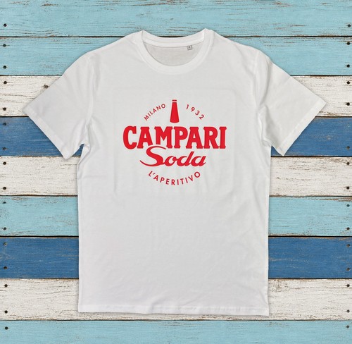 Maglietta con stampa campari - con,