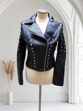 Giubbino Chiodo In Vera Pelle