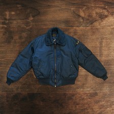 Vintage 80s USAF B-15D Flight Bomber Aviator Military Jacket Air Force Men Large