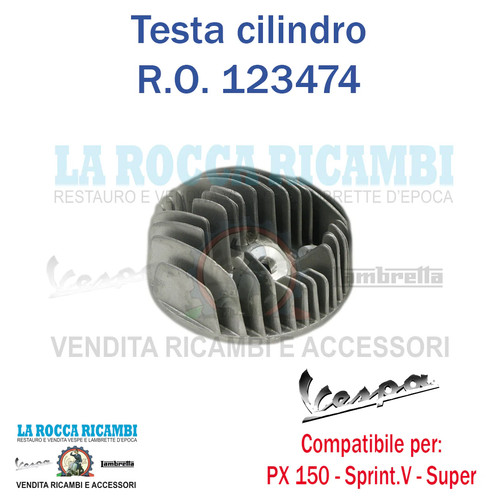 Testa testata cilindro vespa - testa,
