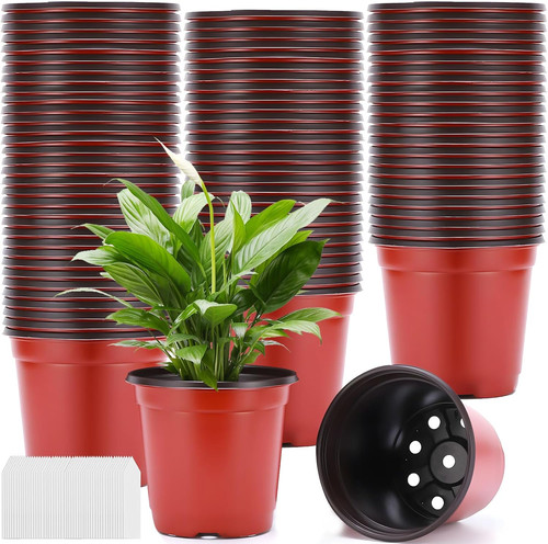 100 pezzi vasi plastica per - 100,