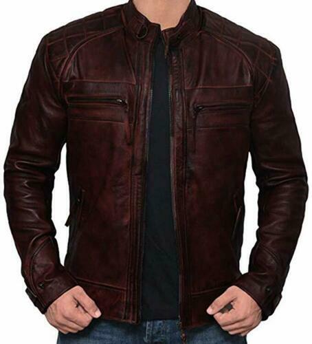 Giacca pelle uomo motociclista - giacca,
