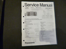 Manuale di servizio originale schema elettrico Panasonic SA-AK47