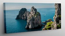 QUADRO MODERNO STAMPA SU TELA QUADRI MODERNI ARTE  MARE CAPRI FARAGLIONI T346