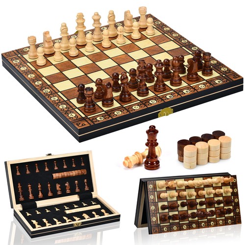 Scacchiera legno in 1 - scacchiera,