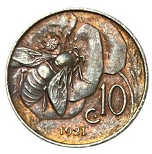 10 CENTESIMI 1921 - APE -