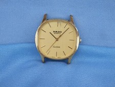 Rado Custom ESA Quartz Gold Plated Swiss Made Vintage 80' For Repair