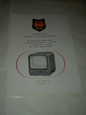 UNDA - "RADIO E LELEVISIONE"  -VECCHIA PUBBLICITA' CARTACEA DEGLI ANNI  '50 - 