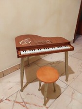 Pianoforte Giocattolo Vintage Con Sgabello 