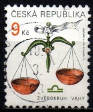 Repubblica Ceca 1999 - 9 Kč - Libra - Bilance | Zodiaco