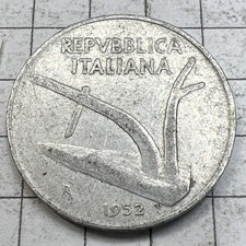 1952   ITALY: Ten (10) Lire