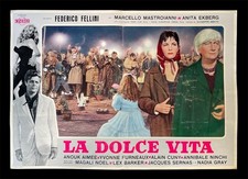 CINEMA fotobusta poster LA DOLCE VITA The Sweet Life FEDERICO FELLINI Ekberg
