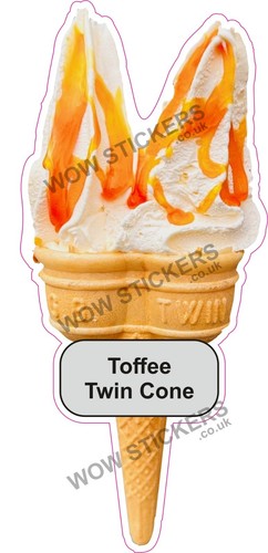 Adesivo furgone gelato twin - gelato,