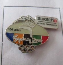 DISTINTIVO SPILLA TIME KEEPER UFFICIALE SWATCH OLYMPICS 2000 