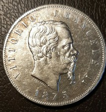 5 LIRE 1875 MILANO REGNO