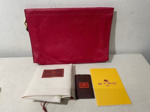 Pochette etro red paisley - pochette, in
