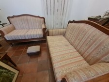 Barock Sofa Kanapee Couch Sessel Polstermöbel Antik Massiv Stil Art Vintage weiß