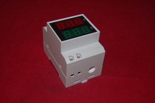 Din rail led voltmetro - led,
