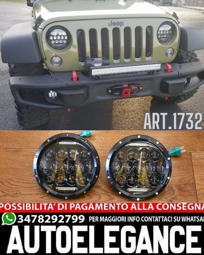 Fari tondi anteriori drl - drl, 7"