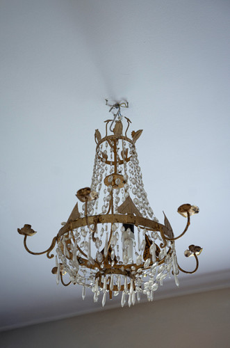 Antico lampadario ferro - antico,