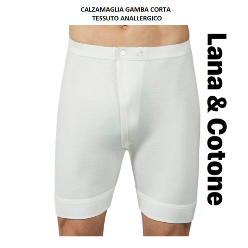 Mutanda uomo gamba corta lana - corta,