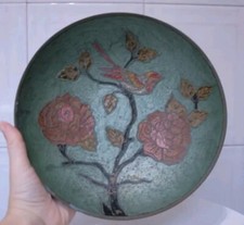 Vintage Enameled Brass