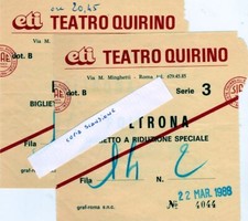 2 biglietti teatro quirino di