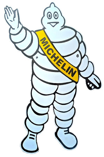Large 3ft michelin man - large, enamel