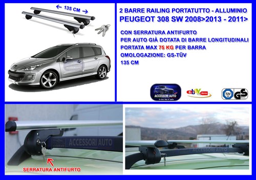 Barre portatutto portapacchi - barre,